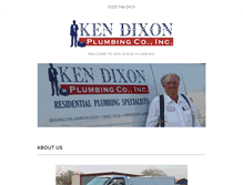 Tablet Screenshot of kendixonplumbing.com